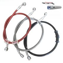 400mm - 1000mm Motorcycle Hydraulic Brake Hose Line Cable 10mm Banjo for Suzuki Kawasaki Yamaha honda Pipe Line Braided oil hose