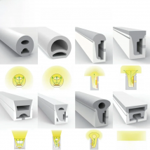 WS2812B WS2811 SK6812 WS2815 LED Neon Rope Tube Silica Gel Flexible Strip Light Soft Lamp Tube IP67 Waterproof For Decoration