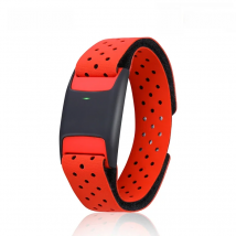 FITCENT Heart Rate Monitor Armband, Bluetooth ANT+ Optical Heart Rate Sensor Wrist, Rechargeable Fitness Tracker for Peloton Str