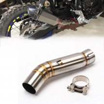 Slip On For Yamaha Tenere700 Tenere 700 Motorcycle Exhaust Muffled Silencer Escape Stainless Steel Connection Middle Link Pipe