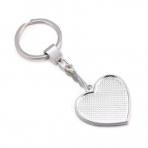 5pcs 30mm Double-sided heart Cabochon Blank Keychain Setting Pendant Base DIY Jewelry Making Handmade Jewellery Accessories