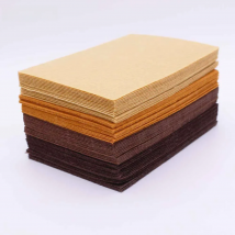 Brown Chocolate Felt Craft 1mm Felt Polyester Fabrics Sheet For Diy Decoration Sewing Fieltro Feltro textiles Entretela A6