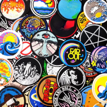 MUSIC WOLF ROCK AND ROLL Patch Embroidery Applique Ironing Sewing Supplies Decorative Badges For Clothing Accessories MAKE WISH
