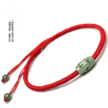 Customized Natural Jade Emerald Hollow Beads Bracelet Adjustable Bangle Jewellery Fashion Accessories Hand-Carved Woman Amulet