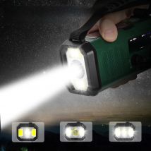 SOS Alarm Power Bank Radio E30 10000mAh FM Emergency Radio Solar Hand Crank Generator AM/FM/NOAA LED Portable Radio