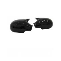 Copertura dello specchio in stile pipistrello per Peugeot 206 1998 2012 accessori per auto copertura in 2 pezzi scudi neri lucidi sintonizzazione delle parti esterne