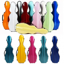 USA low tax Multicolor Violin Case Carbon fiber 4/4 3/4 1/2 1/4 violin box compression-resistant double shoulder strap