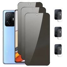 Privacy Glass For Xiaomi 14T 13T 11T 12T Pro Anti-Spy Tempered Glass Mi 11 Lite 5g NE Screen Protector Xiomi 11 T Film Smartphone Mi 11Lite 11i Mi11T Prevent Peeping Protective Glasses Mi 11T Pro 9H