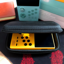 Retro Game Console Bag Dust-proof Storage Handbag Carrying Case Box for RG351v Game Host Card Reader Tempered Film