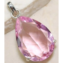 Elegant Pink Big Crystal Zircon Water Drop Pendants for Women Fashion Jewelry Wedding Engagement Pendant Accessories (no chains)