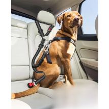 Adjustable And Heavy Duty Dog Car Seat Belt - Striped Nylon Large Dog Traction Rope for Car Rides