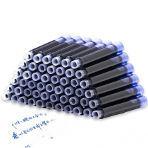 10pcs/pack 3.4mm Caliber Ink Cartridges for Ink Pen Black/Dark Blue/Red/Blue Fountain Pens Ink Sac School Supplies