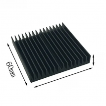 1pcs 60*60*10mm Black Aluminum Radiator Motherboard Chip Heatsink