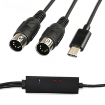 DOREMiDi MIDI To USB C Type C Cable USB MIDI Converter With Indicator Light For MacBook Android