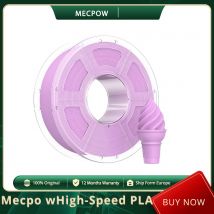 Mecpow PLA FILAMENTO STAMPANTE 3D a colori Basic ad alta velocità - 30-300 mm / s, 190-230 ° Temperatura C, diametro filamento 1,75 mm ±0,02 mm