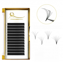 Quewel Easy Fan Volume Eyelash Extension Blooming Lashes Self-making Flowering Fast Fans Eyelashes Bloom Thick Faux Mink Lash