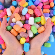 500pc Multicolor Corn Plasticines Starch Miou Baby Kids Building Blocks Magic Corn Plasticine Children Child Toy Kernels Xmas