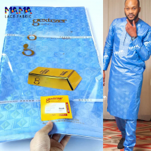 5 Yards/Lot Perfumed 100% Cotton Keep Shiny Basin Riche Fabric For Men Cloth Soft Top Quality African Fabric Guniea Brocad