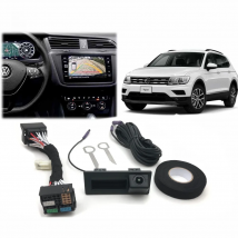 VKAUTO Canbus Dynamic Trajectory Camera For VW Tiguan II 2016 to 2023 Parking backup Camera Work With MIB2 STD Unit