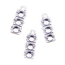 15pcs Charms Traffic Signal Light 20x7x5mm Antique Silver Color Pendants Making DIY Handmade Tibetan Finding Jewelry
