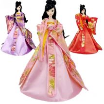 Cosplay Dress For Barbie Dolls 1/6 Traditional Chinese Ancient Beauty Costume Clothes Party Evening Dresses For Barbie Kids Toys