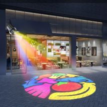 led outdoor advertising projectors  gobo light custom image projectors  Gobo Rotators  for shopping mall, commercial store