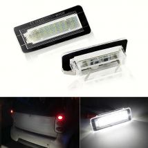 2PCS Car LED License Plate Light for Benz Smart for Two Coupe Convertible 450 451 Car Lights car accessories CanBus No Error