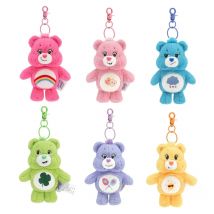 Care Bears Plush Kawaii Carebears Rainbown Bear Plush Anime Hobby Toy Keychain Bag with Sound Dolls Christmas Birthday Gifts