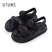 UTUNE Women's Platform Sandals Summer Fashion Slides Thick Sole Non-slip Slippers Comfy Beach Outdoor Casual Shoes Purple