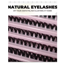 3D 190 PCS Cluster Lashes Kit DIY Lash Extension Set with Glue Accessories Eyelash Curler Lash Bond And Seal Makeup Tools