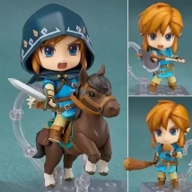 NEW hot 10cm horse riding Breath of the Wild Link Action figure toys collection doll Christmas gift with box