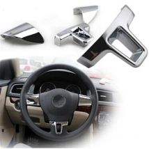 For Volkswagen Amarok Lavida Passat Tiguan Touran Car Styling Steering Wheel Panel Trim Decoration Sticker Car Accessories