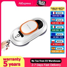 Liectroux HCR-09 Robot per la pulizia delle finestre, robot aspirapolvere per finestre, robot lavavetri elettrico, robot lavapavimenti per la casa, percorso AI, telecomando, anti-caduta, forte corda