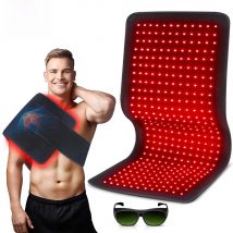 Updated Red Light Therapy Heating Pad for Body Infrared Light Device Cushion Mat Waist Back Shoulder Muscle Pain Relief Relax