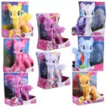 22CM My Little Pony Action Figures Twilight Sparkle Rainbow Fluttershy Pinkie Pie Rarity Pony Model Doll Toy Girls Surprise Gift