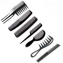 New Arrivals 4/5/6/7pcs Black Barber Accessories Set Detangling Hair Brush Styling Hot Comb Straightener High Quality Hair Combs