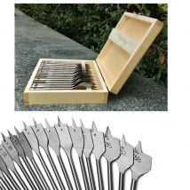 16pcs 6-38mm Woodworking Tool Sets Durable High Carbon Steel Flat Drill Bits Flat Spade Bit Wood Tools Drill Bit