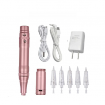 Rose Gold Professional Dermograph Wireless Permanent Makeup Machine Pen Beauty Eyebrow Tattoo Machine