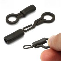 100PCS Back Lead Clips with Silicone Sleeves Carp Rigs Connector Fishing Locking Tube Convert Lead Weight Sleeve for Carp Tackle