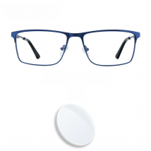 ZENOTTIC Alloy Prescription Glasses Men Square Anti Blue Light Computer Eyeglasses High Quality Myopia Photochromic  Eyewear