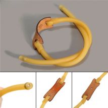 1PC Hunting Slingshots Rubber Band with Leather Pouch Velocity Elastic Rubber Bungee Bands for Slingshots Catapults Bow Shooting
