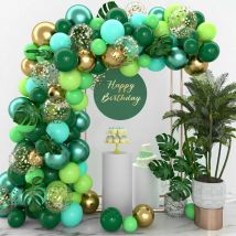 Jungle Green Balloons Garland Arch Kit Jungle Safari Birthday Party Decor Kid Wedding Birthday Party