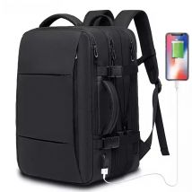 BANGE Travel Backpack Men Business Backpack School Expandable USB Bag Large Capacity 17.3 Laptop Waterproof Fashion Backpack