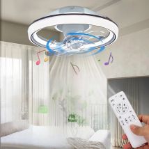 Fan Ceiling Light with Remote APP Control Six-speed 360-degree rotating head 7-blade New Ceiling Fan Light for Restaurant room