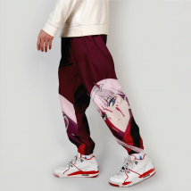 Japanese Anime Zero Two 3D Pants Jogging Casual Men Women Sweatpants Cosplay Clothing Long Sport Trousers