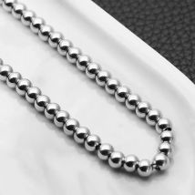 New Trendy Stainless Steel Ball Chain Titanium Steel Necklace Jewelry Wholesale Hot Sale