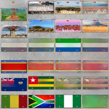 South Africa Nigeria Namibia 30X15CM Travel Souvenir Metal Sign Plate Wall Poster Pub Shop Home Art Decor Customizable DC-1564B