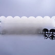 1Yard White Black Skull Lace Fabric Trim Embroidery Applique for Sewing Cloth Craft Garment Accessories Supplies 8CM Wide