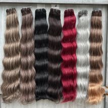 Magicae 200g/Pc Chocolate Ombre Brown Orange Blond 27/613 Grey High Temperature Synthetic Hair Extension 30Inch Body Wave Bundle