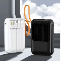 18650 Power Bank Fast Charging Powerbank Portable Battery Charger PowerBank For iPhone Xiaomi 4IN1 Mini Battery Storage Boxes